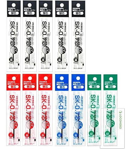 Amazon.co.jp: ゼブラ 油性ボールペン替芯 SK-0.7芯 黒 5本入 P-BR-6A